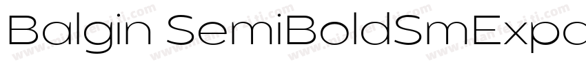 Balgin SemiBoldSmExpanded字体转换